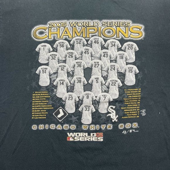 vintage Y2K Chicago Whotesox MLB Champions T Shirt Size L 2005 - Picture 2 of 10